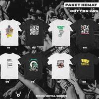 Gambar [PAKET HEMAT] Kaos Band Rock & Metal Bahan Cotton Combed 24s - 2 PCS, M dari Old Creature Apparel undefined 2 Tokopedia
