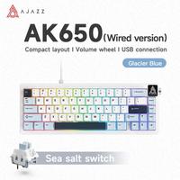 Ajazz AK650 / AK-650 65% Gasket Wired Mechanical Gaming Keyboard Hotswappable - foto 4