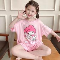 Gambar LNR Shop Setelan Lengan Pendek Oversize dan Celana Pendek Ruffle Motif Sanrio Cinnamon Roll Kuromi My Melody Bear Lotso Kartun Bahan Katun Kaos Lengan Pendek Untuk Anak Perempuan Pakaian Set Musim Panas Stelan Santai Rumahan - Setelan-068, 100 dari LNR Shop_NEW undefined 3 Tokopedia