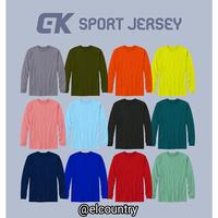 Gambar Kaos Jersey Dryfit Lengan Panjang Polos Dewasa Pria Wanita Baju Atasan CK Sport Olahraga Training Sepakbola Badminton Voli Futsal Bulutangkis Running Joging Dry Fit Premium Cepat Kering Berpori Nyaman Uniseks - Pink, L dari CK COLLECTION SPORT undefined 1 Tokopedia