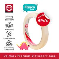 Gambar Daimaru Premium Stationery Tape / OPP Bening 12mm x 35 M Fancy 6 Pcs dari Daimaru undefined 1 Tokopedia
