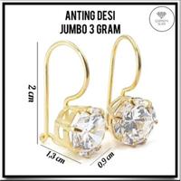 Gambar Anting Perak Asli 925 Model Anting Desi Ukuran JUMBO 3-4 Gram Lapis Mas Putih Kuning Perhiasan Perak dari GROSIR AGEN CITRA MANDIRI undefined 1 Tokopedia