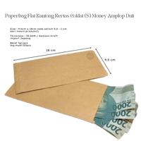 Gambar BEST PAPERBAG FLAT KANTONG KERTAS COKLAT 9,5X18 (S) MONEY AMPLOP DUIT dari Gatawali undefined 1 Tokopedia