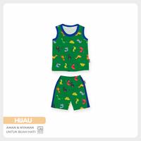 Gambar FLUFFY Setelan Kutung Celana 3/4 Dino Daily (Isi 1Pasang) SKD3X DWD L12345 - HIJAU, 9-12 BULAN dari Fluffy Baby Store undefined 3 Tokopedia