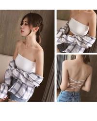 Gambar Bestie Bra Kemben Dalaman Seamles Back Silang Belakang Import Ada Cup BH Warna Hitam dan Putih - Hitam dari laris368 undefined 3 Tokopedia