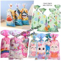 Gambar 50pcs Goddie Bag Snack Ulang Tahun Mini / Plastik Kemasan Permen Coklat - PS-3 DINO PUTIH dari nanabakehouse undefined 1 Tokopedia