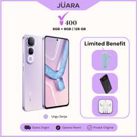 Gambar [BUY 1 GET 4] Vivo Y400 4G (8/128GB) Kamera 50MP Sony IMX852 Underwater, Battery 6000mAh BlueVolt+44W FlashCharge, Chipset Snapdragon 685, IP68/69 Tahan Air Ekstrem, Dual Speaker Stereo 400% Audio Booster - HP Terbaik 2025 - HP Murah - HP Gaming - Ungu Senja (TUMBLER+POWERBANK+HEADSET DR09) dari Juara Tech Store undefined 5 Tokopedia