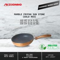 Gambar AKEBONNO - Deep wok Frypan/Wajan/Pan dengan Coating Anti Lengket Gold Red BPA FREE 20-24Cm Grey Red - 22cm dari Akebonno undefined 1 Tokopedia
