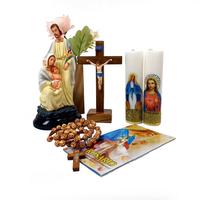 Gambar Paket Doa Keluarga Kudus 20 cm/Patung Keluarga Kudus/Salib/Lilin/Rosario Katolik - Orange dari TOKO ROHANI KATOLIK BENITO undefined 4 Tokopedia