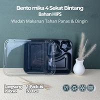 Gambar Mika Bento 4 Sekat - Bento Tray - Lunch Box Bento - Motif dari Hygiene Indonesia undefined 5 Tokopedia