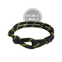 Gambar Gelang Tali Simple Paracord Premium Bracelets - Abu Hitam dari Sakura.id Bracelet undefined 4 Tokopedia