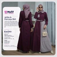 Gambar MUTIF KARINA MAUVE RED / GAMIS DEWASA / MUSLIM - S dari Mutif Store Sumberrejo undefined 2 Tokopedia
