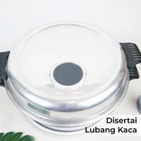 Gambar Baking Pan Maspion Wadah Pembuat Kue Bolu / Loyang Panggangan Kue Bolu 28cm silver - MHS Aluminium Kaca dari Maspion Home Store undefined 5 Tokopedia