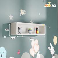 Gambar Adapta - Rak Mainan Dinding - Rak Hiasan Dinding Action Figure - Rak Pajangan Mainan Anak - RAKO-D1 - Putih dari Adapta Kids undefined 3 Tokopedia