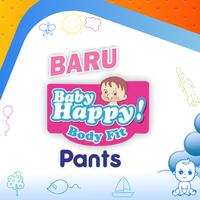 Gambar [ POPOK PAKET 2 Ball ] Baby Happy Celana M-32 x 2 Diapers Body Fit Pants dari Sakhi Baby.Bags undefined 5 Tokopedia