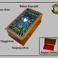 Gambar Kotak Penyimpanan Kayu Jati Mori PSHT Murah Hadiah dari cahnjero.merch undefined 4 Tokopedia