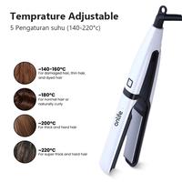 Gambar 【Exclusive Kasihachii】Onlife - 2 In 1 Catok Rambut Hiron | Ceramic Tourmaline Coating Inflatable Plate livchic catokan ori  Meluruskan Lepek ZF01 - WHITE dari Onlife indonesia undefined 4 Tokopedia