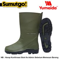Gambar [ Model Terbaru ] YUMEIDA YM6 Sepatu Boot Karet PVC Hijau Lumut Tinggi / Rubber Boots Hujan YM-6 YM 6 Anti Air Waterproof Kerja Pabrik Pabrik Kebun Konstruksi Surveyor Tracking Treking Kontraktor Tambang PKL Mahasiswa HSE K3 Motor Biker Touring - 38 dari sumutgo undefined 4 Tokopedia