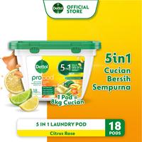 Gambar Dettol Propod Antibacterial Laundy Pod Citrus Rose 18s Tub 5in1 Laundry Kapsul - Sabun Cuci Baju dari Dettol Indonesia Store undefined 1 Tokopedia