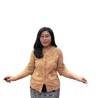 Gambar Brokat Salur Bunga Bangkok Wanita Baju Atasan - Cream susu, XL dari Bangun Fashionn undefined 4 Tokopedia