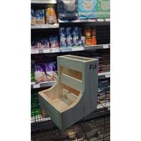 Gambar PREMIUM HAY RACK KAYU DUAL BUNNY BOWL TEMPAT MAKAN RUMPUT HAY KELINCI HAYRACK dari Bengkel Ramayana undefined 3 Tokopedia
