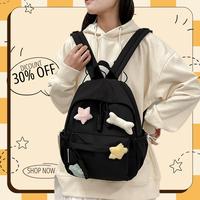 Gambar Tas anak perempuan tk tas ransel wanita terbaru 2025 kekinian Backpack Mini Stylish Girl Backpack Light Series Tas Ransel Wanita Mini Tas Sekolah wanita lucu Anak Tas Bahu Dopamin kuliah tas ransel laptop korea import fashion volume tinggi backpack Kanvas - Hitam Kecil dari modanests undefined 5 Tokopedia