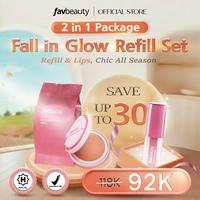 Gambar 2in1 Package Fall in Glow Refill FAV BEAUTY AIRY SUNSCREEN CUSHION | Cushion Make Up Kulit Wajah Cosmetic Foundation Concealer Meratakan Warna Kulit 4 Warna Shade Kulit Wajah Cool Warm Undertone - CUSHION 01 LIGHT, 01 ROSE dari FAV Beauty undefined 1 Tokopedia