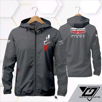 Gambar TERBARU JAKET PARASUT WINDBREKERS JAKET HOODIE JAKET CASUAL ATASAN Pria Wanita Keren Sporty - one seven hitam  logo merah WR, XL dari ONE SEVEN INDUSTRIS_NEW undefined 4 Tokopedia
