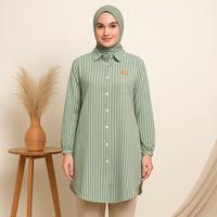 Gambar Tunik Wanita - Atasan Tunik Dewasa Merk Fenita - Abu dari Toko Yenny Tasikmalaya undefined 4 Tokopedia