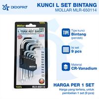 Gambar kunci l full set bintang 1 set pendek Mollar / kunci l 1 set lengkap dari Didopro undefined 1 Tokopedia