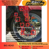 Gambar Baut Titanium Set kaki depan Yamaha Nmax Lexi Aerox Gr5 - Silver dari BautTitaniumOriginal undefined 1 Tokopedia