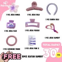 Gambar Paket Jepitan Rambut Ungu 30Pcs Jedai Rambut Estetik Ungu Bandana Bando Free Ikat Rambut 20pcs dari PinkPandaPalem undefined 1 Tokopedia