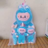 Gambar Boneka labubu 50 cm beranak 3 non LED original-lucu imut,unik dan menggemaskan dolls toys Asli anak hadiah - krim dari al mauril store_NEW undefined 4 Tokopedia
