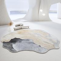 Gambar Light Luxury Bedroom Decor Irregular Carpet Large Area Carpets for Living Room Washable Lounge Soft Floor Mat Home Anti-slip Rug dari Store Berryy undefined 1 Tokopedia