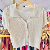 Gambar Alexakey Btq - Atasan Wanita Import Rajut Bahan Berkualitas Tinggi Lembut & Nyaman di Pakai Sehari-hari Foto Langsung di Toko Kami (REALPICTURE100%) V-Neck Wol Santai Polos Pendek dari Alexakey Boutique undefined 2 Tokopedia
