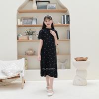 Gambar Daster Anak Perempuan | Dress anak Perempuan | Baju anak Bahan rayon Usia 6-10 Tahun Model Terbaru Motif Fashion - Abstrak T Pendek dari Almahira Mukena undefined 5 Tokopedia