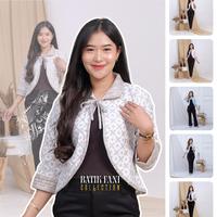 Gambar Bonita Outer Batik Wanita / Cardigan Modern Istimewa 2024 Crop Kantor Atasan Blazer Formal Cassual Terlaris - pink dari Batik Fani Collection undefined 2 Tokopedia