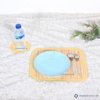 Gambar Tatakan Placemat Piring Gelas Mangkok Anyaman Rotan - PERSEGI 25x35CM - BUNDAR 20 CM dari Mebel Rotan ID undefined 2 Tokopedia