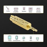 Gambar Adapter RConnect Kepala Plug Converter 6.35mm ke 3.5mm Headphone Jack Connector Head dari RTZstoree undefined 4 Tokopedia