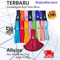 Gambar Gendongan Bayi Geos Prsktis Polos Bunda - Bahan Lembut dan Halus waffle tartan navy - Maroon geos dari Ainunbabystore undefined 1 Tokopedia