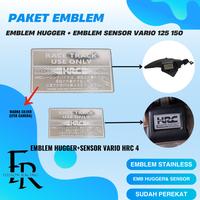 Gambar PAKET EMBLEM HUGGER + SENSOR VARIO 125 150 STAINLESS TEBAL - HUGGER+SENSORLIQUI1 dari Fusion Racing undefined 5 Tokopedia
