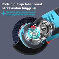 Gambar 【Garansi 30 Hari】Gerinda Sudut Mini Penggiling Sudut Nirkabel Angle Grinder Mesin Gerinda Tangan Alat Pemotong Alat Listrik - Full Set(Baterai*2) dari Soarfly Motors undefined 5 Tokopedia