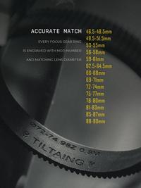 Gambar Tilta Seamless Focus Ring Gear 0,8 - Lens diameter 46.5 to 90mm - 53 to 55mm dari Vitesse System undefined 2 Tokopedia