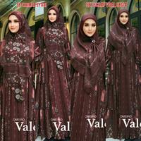 Gambar GAMIS VALERI SERIES OMEIRO FULL CERUTY DIGITAL PRINTING MUSLIM WANITA - Cedar, Set Khimar Syari dari mimial.hijab undefined 2 Tokopedia