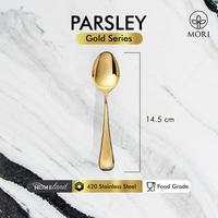 Gambar Parsley Gold Spoon Fork / Sendok Garpu Makan / Sendok Teh / Sendok Kue Garpu Kue / Sendok Sup / Soup Spoon / Chopstick Sumpit / Sendok Makan Emas - Dinner Fork dari Homeland Store undefined 5 Tokopedia