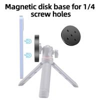 Gambar Aluminum Magnetic Base Phone Holder for iPhone 16 15 14 Pro Max for MagSafe 1/4" Hole Tripod Ball head Mount Adapter Phone Stand dari NexShop Store undefined 3 Tokopedia