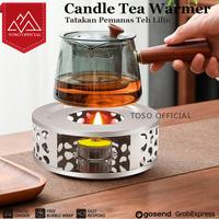 Gambar Tatakan Pemanas Teh Lilin Stainless Steel Candle Tea Warmer Tea Pot Tea Light Heater Penghangat Teko - SILVER dari Toso Mart undefined 1 Tokopedia