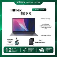 Gambar LAPTOP INFINIX INBOOK X2 2025 I5 1334U 16GB 512GB W11 14" FHD 100SRGB GREY - Non-Bundle dari Infinix Official Store undefined 1 Tokopedia