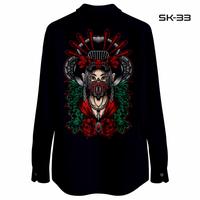 Gambar Kemeja Casual Pria Motif Dark Art Samurai Streetwear Limited Edition Fullprint Lengan Pendek Panjang SK-33 - Lengan Pendek, S dari Spesialis Kemeja undefined 5 Tokopedia
