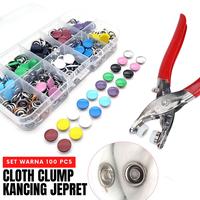 Gambar 100 Pcs Set Kancing Jepret Cetet Tang Press Untuk Baju Jeans Praktis - Kancing+Tang dari Warung Lesehan Ibu Sri undefined 1 Tokopedia